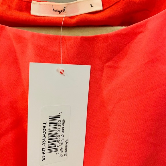 Coral side tie dress - Picture 3 of 4